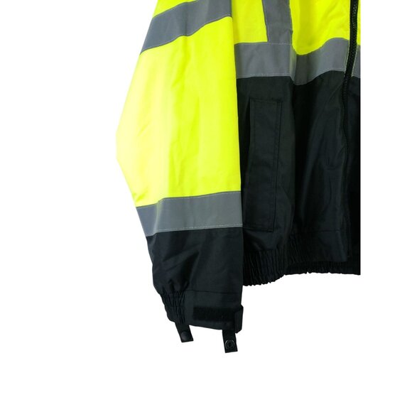 Radians Mens Size Large Radwear High Visibility Safety Jacket Hooded - Picture 7 of 10